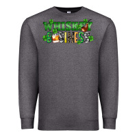 Charcoal Heather Whiskey business St. Patrick's Day Premium Sweatshirt - CowGirlArtShop
