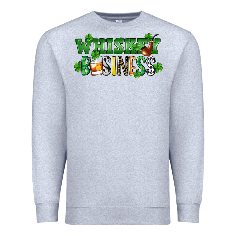 Whiskey Business St. Patrick's Day Premium Sweatshirt by CowGirlArtShop | Teevron