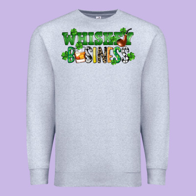 Whiskey Business St. Patrick's Day Premium Sweatshirt Designed By Cowgirlartshop