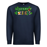 Navy Whiskey business St. Patrick's Day Premium Sweatshirt - CowGirlArtShop