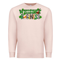 Pale Pink Whiskey business St. Patrick's Day Premium Sweatshirt - CowGirlArtShop