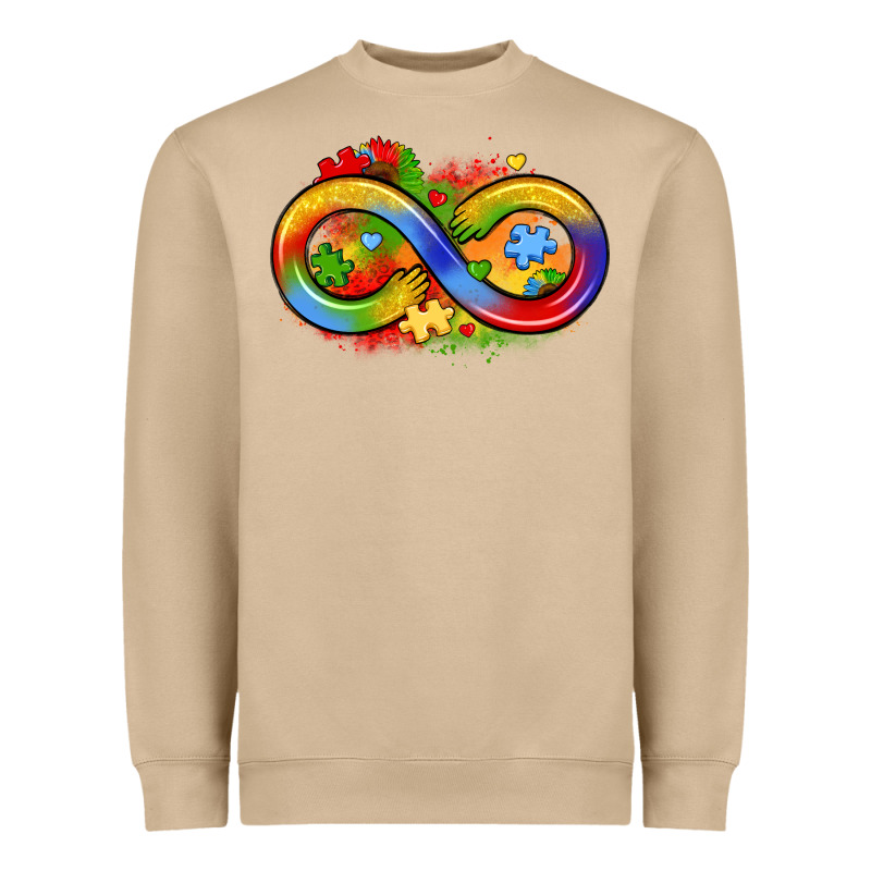 Infinity Symbol Autism Heavyweight Sweatshirt by LillyAllenDesigns | Teevron