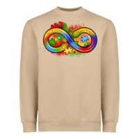 Mushroom infinity symbol autism Heavyweight Sweatshirt - LillyAllenDesigns