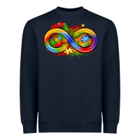 Navy infinity symbol autism Heavyweight Sweatshirt - LillyAllenDesigns