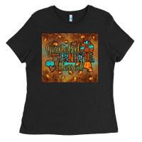 Black grateful thankful blessed turkey Ladies Tee - JahusDesignShop