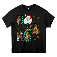 Black ho ho ho Heavy Core Tee - JahusDesignShop