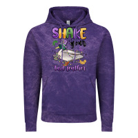 Cloud Purple shake your tail feather mardi gras Vintage Hoodie - MaliasSmallBusiness