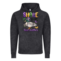 Vintage Black shake your tail feather mardi gras Vintage Hoodie - MaliasSmallBusiness