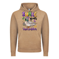 Vintage Coffee shake your tail feather mardi gras Vintage Hoodie - MaliasSmallBusiness