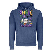 Vintage Denim shake your tail feather mardi gras Vintage Hoodie - MaliasSmallBusiness