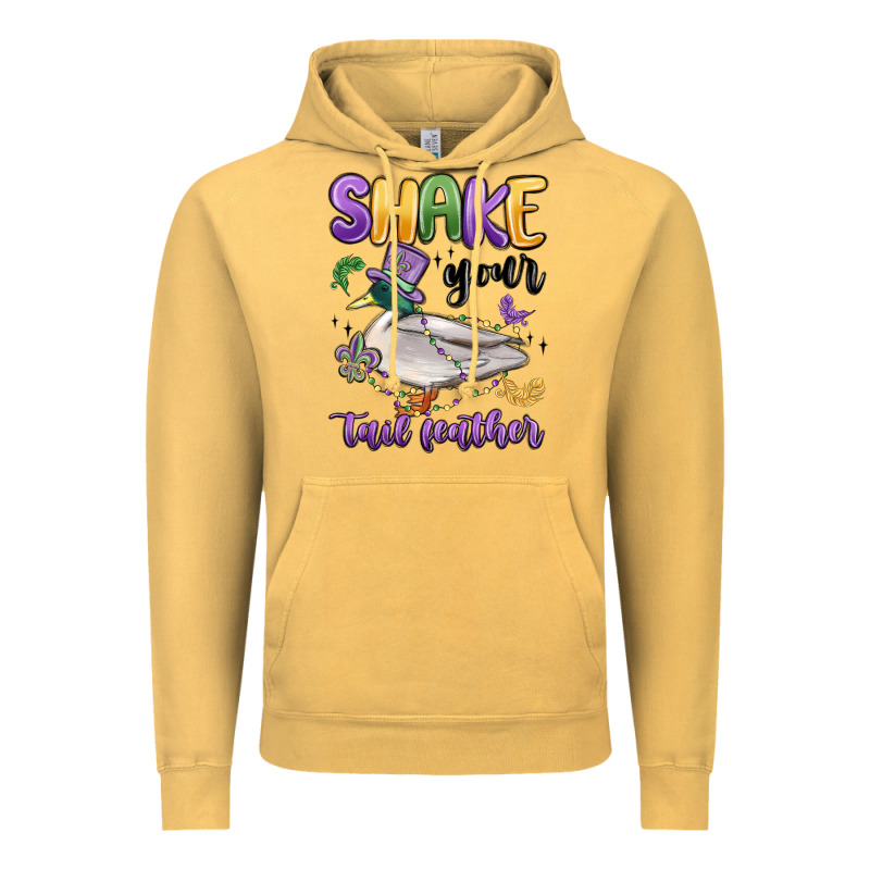 Shake Your Tail Feather Mardi Gras Vintage Hoodie by MaliasSmallBusiness | Teevron