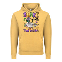 Vintage Mustard shake your tail feather mardi gras Vintage Hoodie - MaliasSmallBusiness