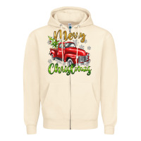 Sandshell Merry Christmas truck Zipper Hoodie - texasbilliewilder
