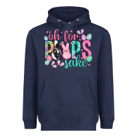 Navy Oh for peeps sake cowhide Easter Day Heavyweight Hoodie - HowdyJamesFarm