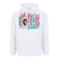 White Oh for peeps sake cowhide Easter Day Heavyweight Hoodie - HowdyJamesFarm