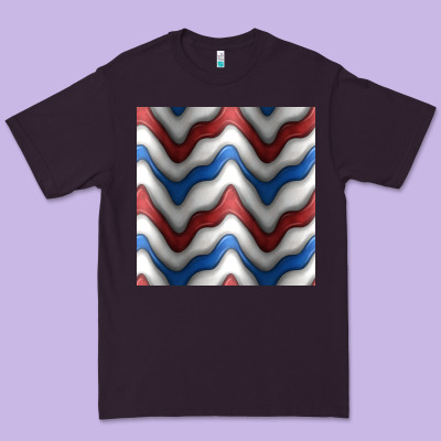 4th July Stripes Seamless Pattern Premium Tee Designed By Bundleandbundleshop
