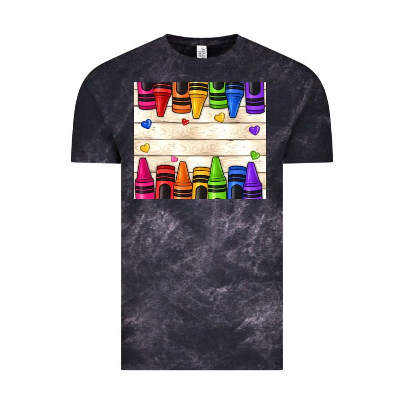 Custom Teacher Name Crayons Vintage Tee by NancyCooperArtShop | Teevron
