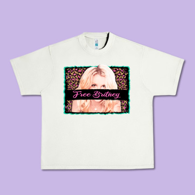 Free Britney Leopard Glitter Urban Heavy Tee Designed By Adodesignshop