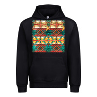 Black native american aztec seamless pattern Urban Hoodie - BundleAndBundleShop