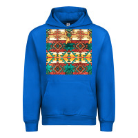 Cobalt native american aztec seamless pattern Urban Hoodie - BundleAndBundleShop