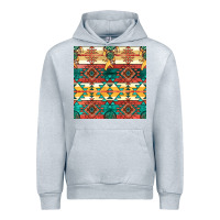 Heather Grey native american aztec seamless pattern Urban Hoodie - BundleAndBundleShop