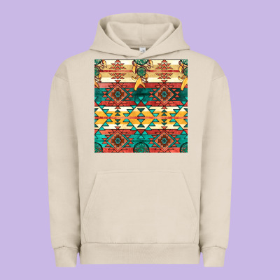 Native American Aztec Seamless Pattern Urban Hoodie Designed By Bundleandbundleshop