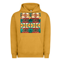 Pigment Peanut Butter native american aztec seamless pattern Urban Hoodie - BundleAndBundleShop