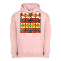Pigment Salmon native american aztec seamless pattern Urban Hoodie - BundleAndBundleShop