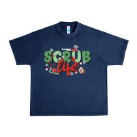 Navy scrub life Urban Heavy Tee - MaliasSmallBusiness