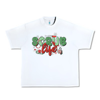 White scrub life Urban Heavy Tee - MaliasSmallBusiness