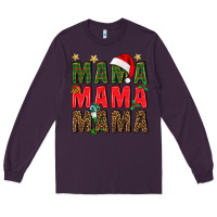 Plum Christmas Mama Long Sleeve Tee - BundleAndBundleShop