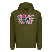 Army Green Faith hope cure Cancer Awareness Premium Hoodie - HowdyJamesFarm