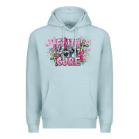 Blue Mist Faith hope cure Cancer Awareness Premium Hoodie - HowdyJamesFarm