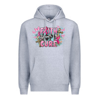 Heather Grey Faith hope cure Cancer Awareness Premium Hoodie - HowdyJamesFarm