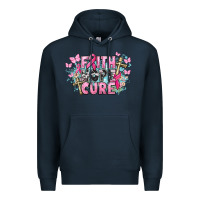 Navy Faith hope cure Cancer Awareness Premium Hoodie - HowdyJamesFarm