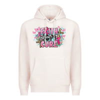 Pale Pink Faith hope cure Cancer Awareness Premium Hoodie - HowdyJamesFarm