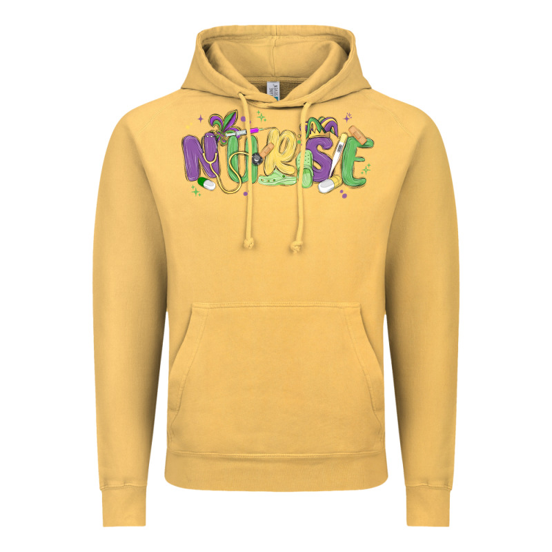 Nurse Mardi Gras Vintage Hoodie by MaliasSmallBusiness | Teevron