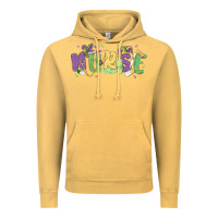 Vintage Mustard nurse mardi gras Vintage Hoodie - MaliasSmallBusiness