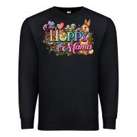 Black One hoppy mama easter day Premium Sweatshirt - HowdyJamesFarm