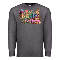 Charcoal Heather One hoppy mama easter day Premium Sweatshirt - HowdyJamesFarm