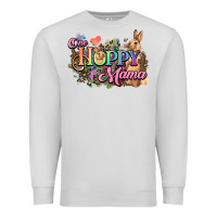 Dove Grey One hoppy mama easter day Premium Sweatshirt - HowdyJamesFarm