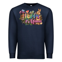 Navy One hoppy mama easter day Premium Sweatshirt - HowdyJamesFarm