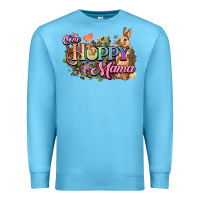 Ocean Blue One hoppy mama easter day Premium Sweatshirt - HowdyJamesFarm