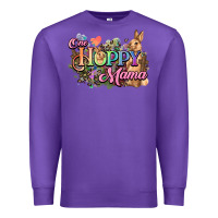 Purple One hoppy mama easter day Premium Sweatshirt - HowdyJamesFarm