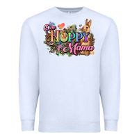 White One hoppy mama easter day Premium Sweatshirt - HowdyJamesFarm