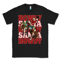 Black howdy santa cowboy christmas Classic Tee - MaliasSmallBusiness