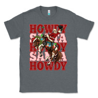 Charcoal Heather howdy santa cowboy christmas Classic Tee - MaliasSmallBusiness