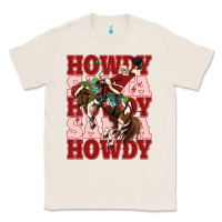Natural howdy santa cowboy christmas Classic Tee - MaliasSmallBusiness