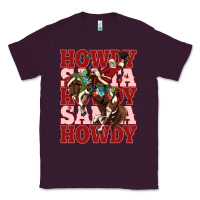 Plum howdy santa cowboy christmas Classic Tee - MaliasSmallBusiness