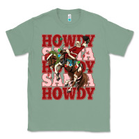 Sage howdy santa cowboy christmas Classic Tee - MaliasSmallBusiness